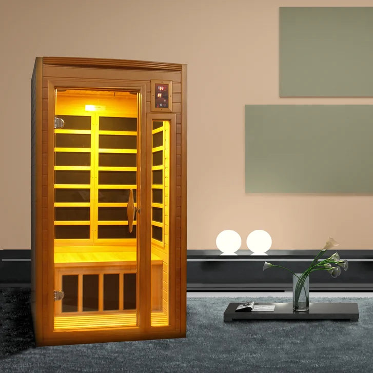 Dynamic Saunas Barcelona 1- to 2-person Infrared Carbon Sauna G5
