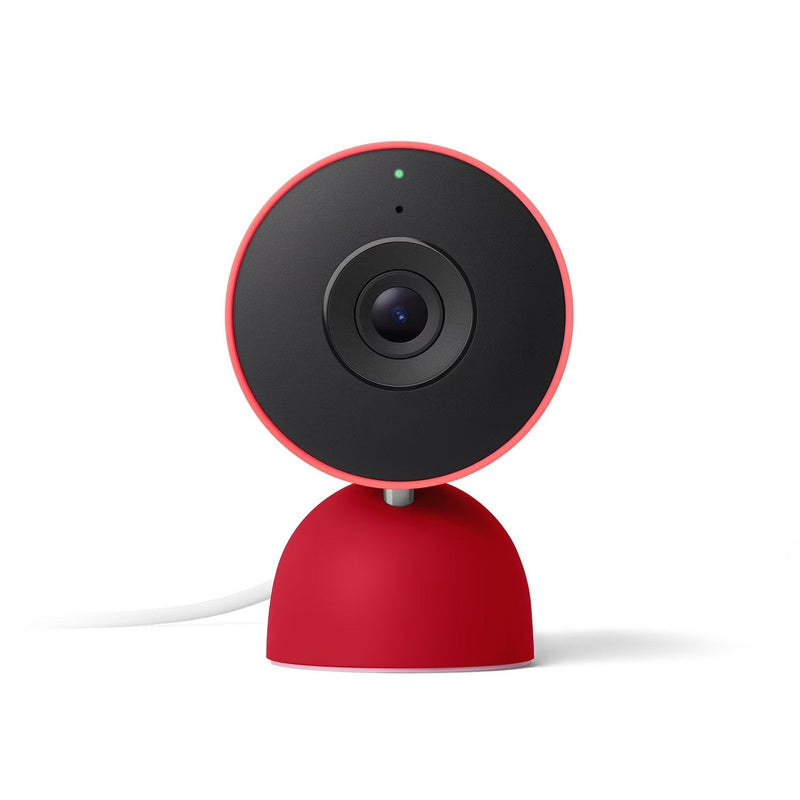 Google Nest Cam Indoor (Wired, 3rd Gen) - Indoor Security Camera with 2K Video - Works with Google Home - With Gemini - Berry F3