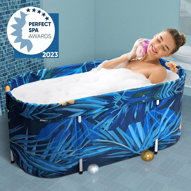 De-Stress 2023 Large Portable Folding Soaking Bathtub For Adults F2