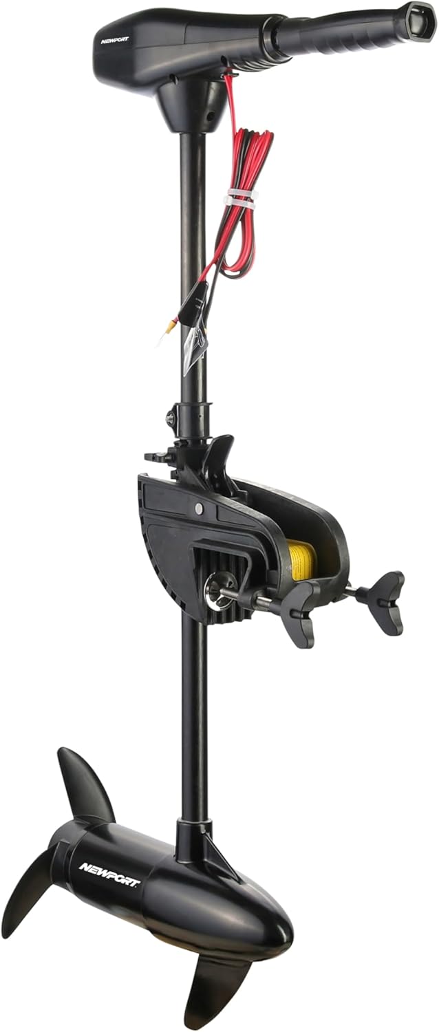 Series 46lb Thrust Saltwater Transom Mounted Trolling Electric Trolling Motor w/ LED Battery Indicator & 30" Shaft N2