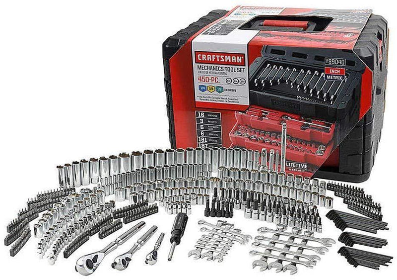 Craftsman 450-Piece Mechanics Set, Ratchet Socket Hand Wrench B1