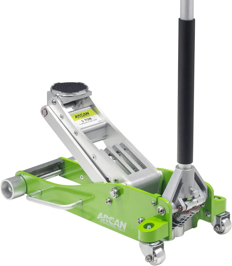 Tools 3-Ton Quick Rise Aluminum Floor Jack with Dual Pump Pistons & Reinforced Lifting Arm (A20018_A20019) I3