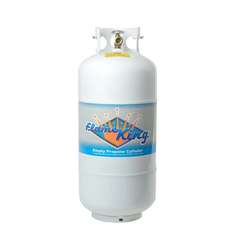 Flame King YSN401 40 lbs. Empty Propane Cylinder with Overfill Protection Device Valve T6