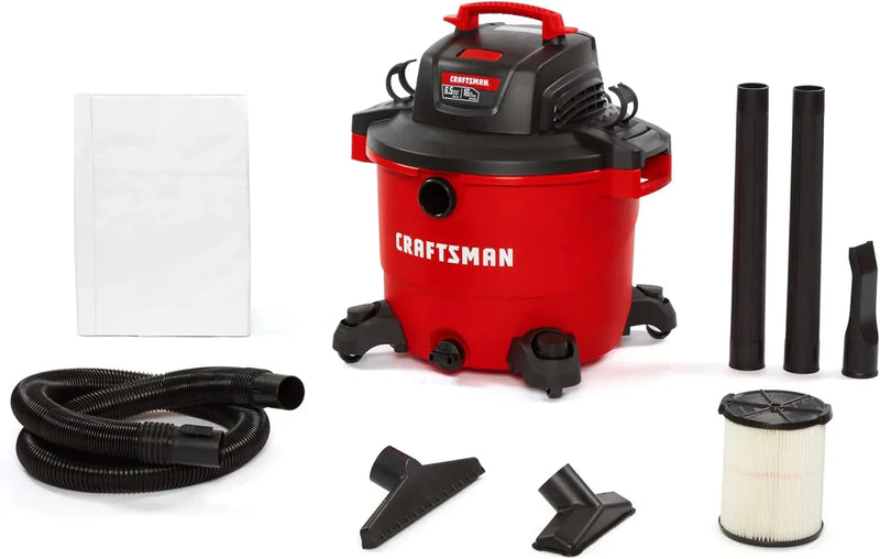 CRAFTSMAN 16 Gallon 6.5 Peak HP Wet/Dry Vac, Heavy-Duty Shop Vacuum T5
