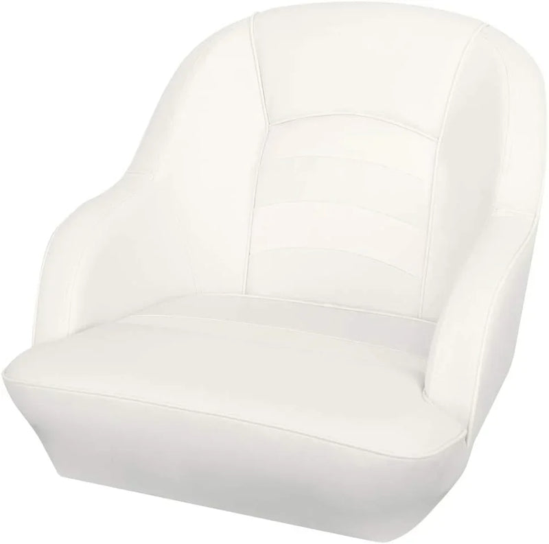 Bucket Pontoon Boat Seat (White/Blue) S6