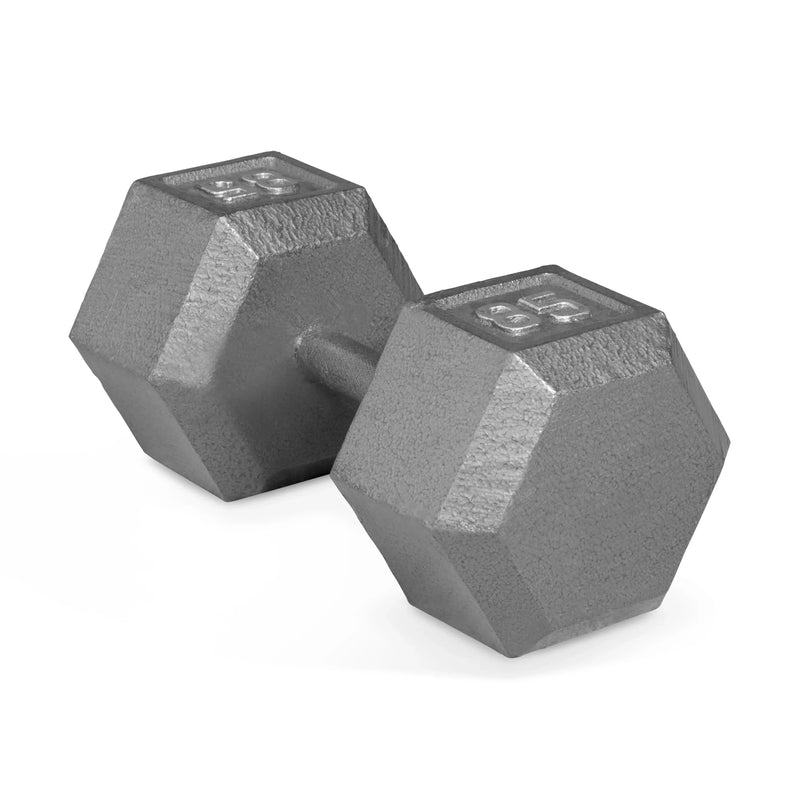CAP Barbell 85lb Cast Iron Hex Dumbbell, Single O2