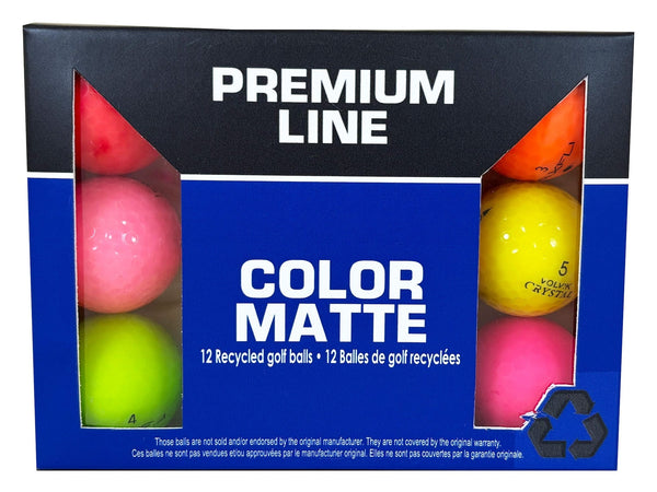 Eagle Recycled Golf Balls, Mixed/Matte Colours, 12-pk M8