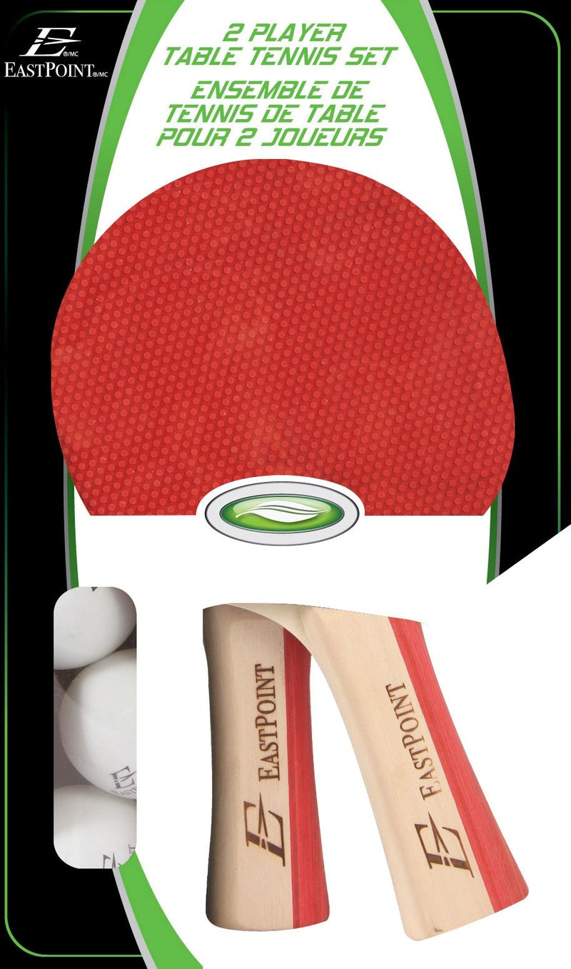 EastPoint 2-Player Table Tennis/Ping Pong Set with Paddles/Rackets & Balls, 5-pc P1
