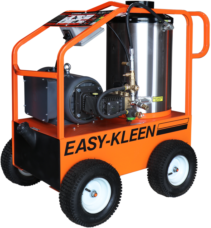 Easy-Kleen Commercial 3000 PSI 3.5 GPM Hot Water Wheeled Electric Pressure Washer V2