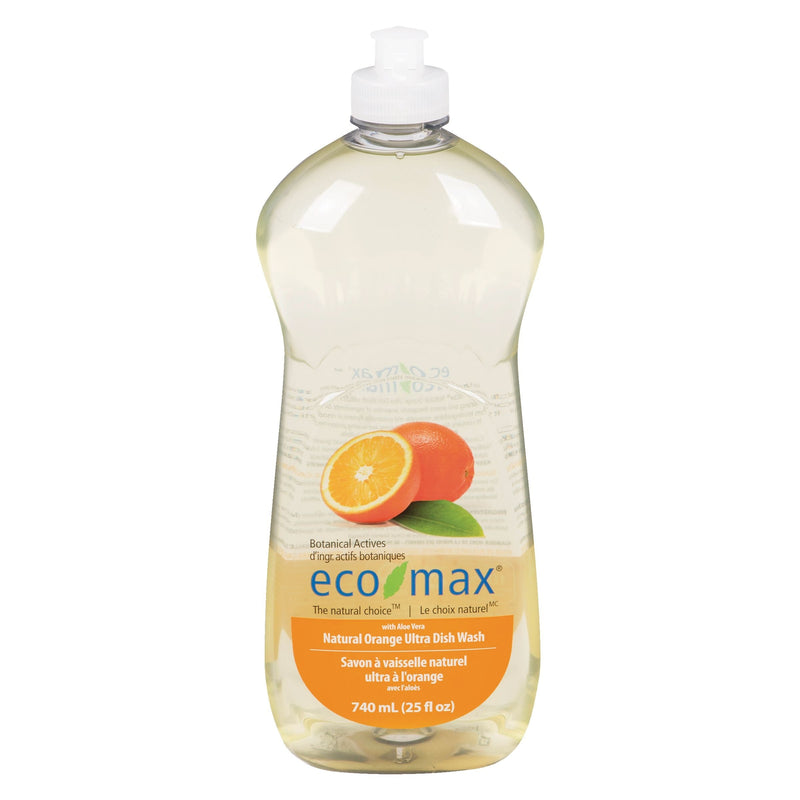 Eco-Max Natural Ultra Liquid Dish Soap, Assorted Scents, 740-mL W0