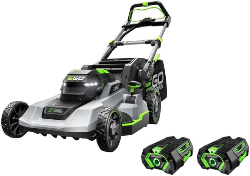 EGO Power 21-Inch 56V Self-Propelled Cordless Lawn Mower with 2x 4.0Ah Batteries & Rapid Charger, Black G0