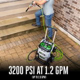 EGO HPW3204-2 POWER+ 3200 PSI Pressure Washer with 2 x 6.0Ah Batteries and 320W Charger