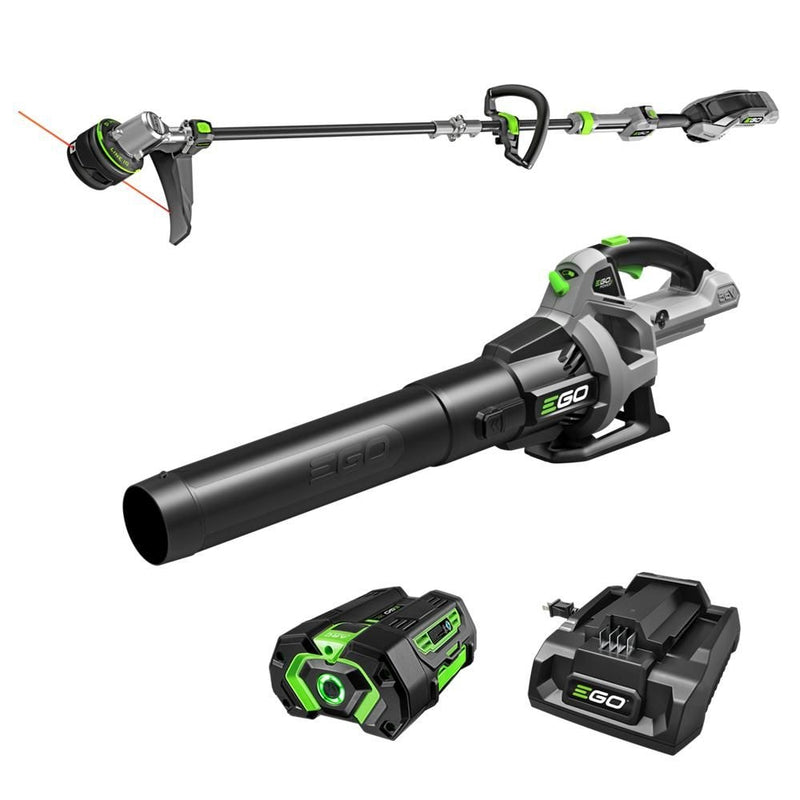 EGO POWER+ 56V 15-in String Trimmer & 530 CFM Leaf Blower Combo Kit, Includes (1) 2.5Ah Battery and (1) 210W Standard Charger, ST1502LB Z0