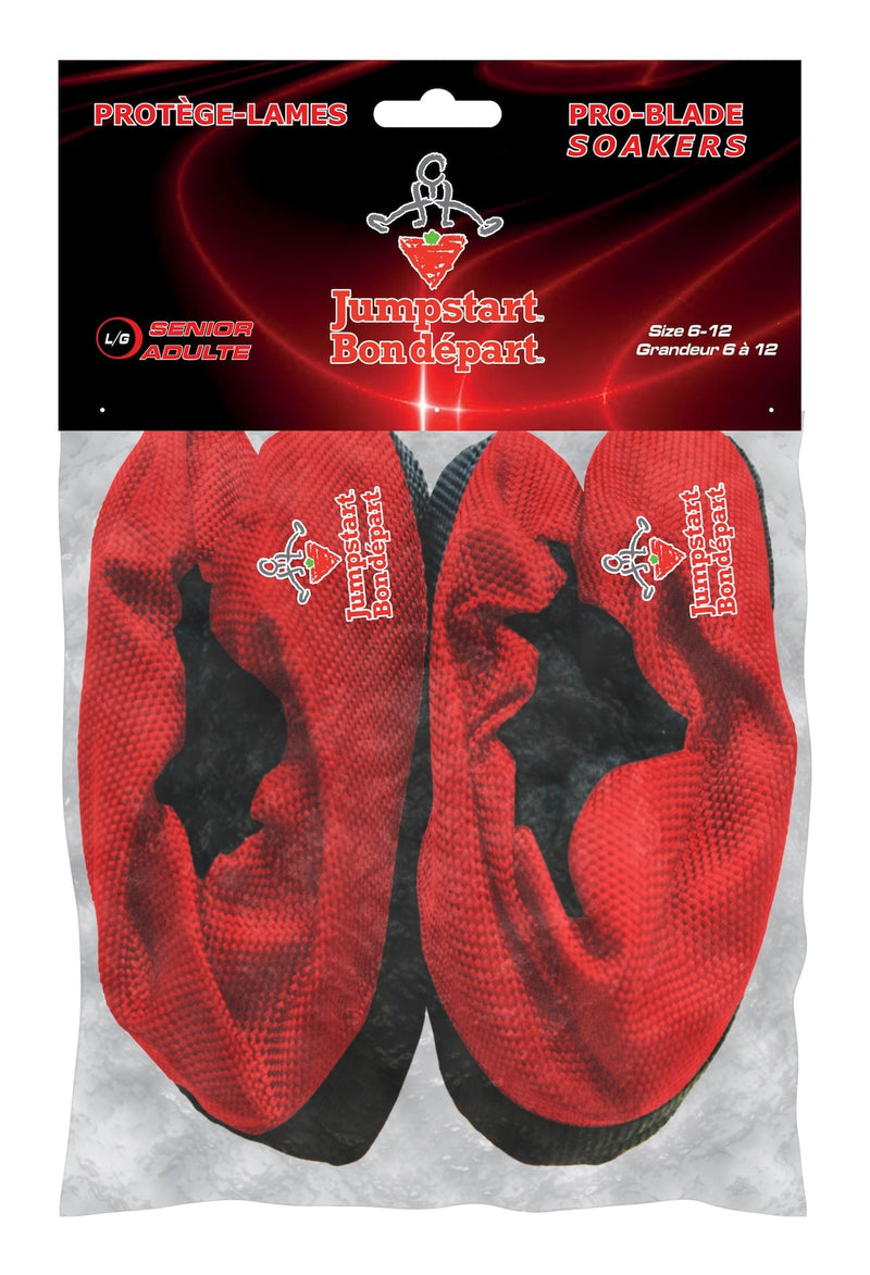 Elite Hockey Pro-Blade Soakers Skate Guards, Jumpstart Red, Assorted Sizes G1