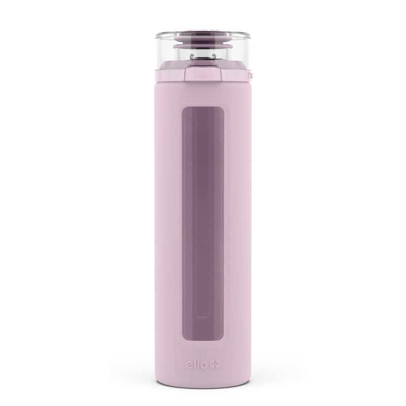 Ello Clara Glass Water Bottle, 20-oz, Assorted Colours R6