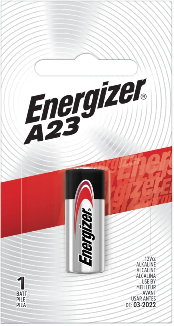 Energizer 12V / 12 Volt Alkaline A23 Battery, Long Lasting, All Purpose, 1-pk P3