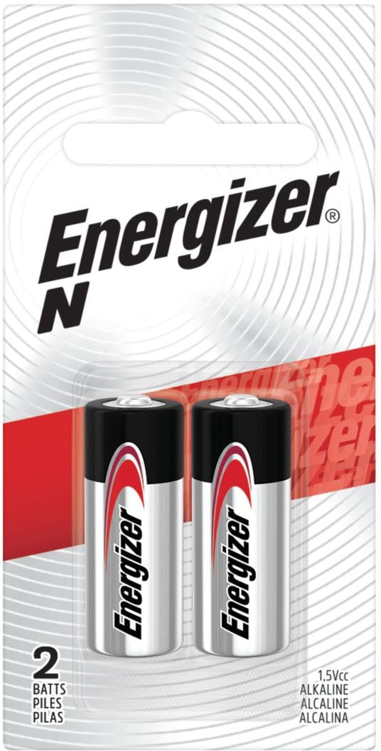 Energizer 2-pk E90 1.5V / 1.5 Volt N Size Alkaline Batteries, Long Lasting C7