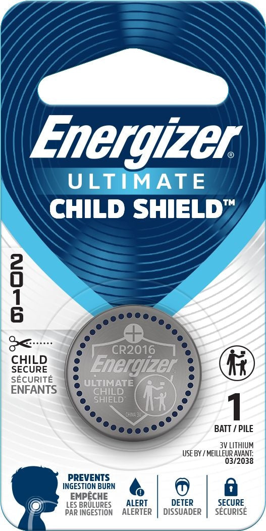 Energizer 2016 Child Shield Lithium Battery H5