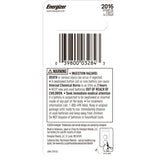 Energizer CR2016 3V / 3 Volt Lithium Coin Cell Batteries for Watches & Electronics, 2-pk