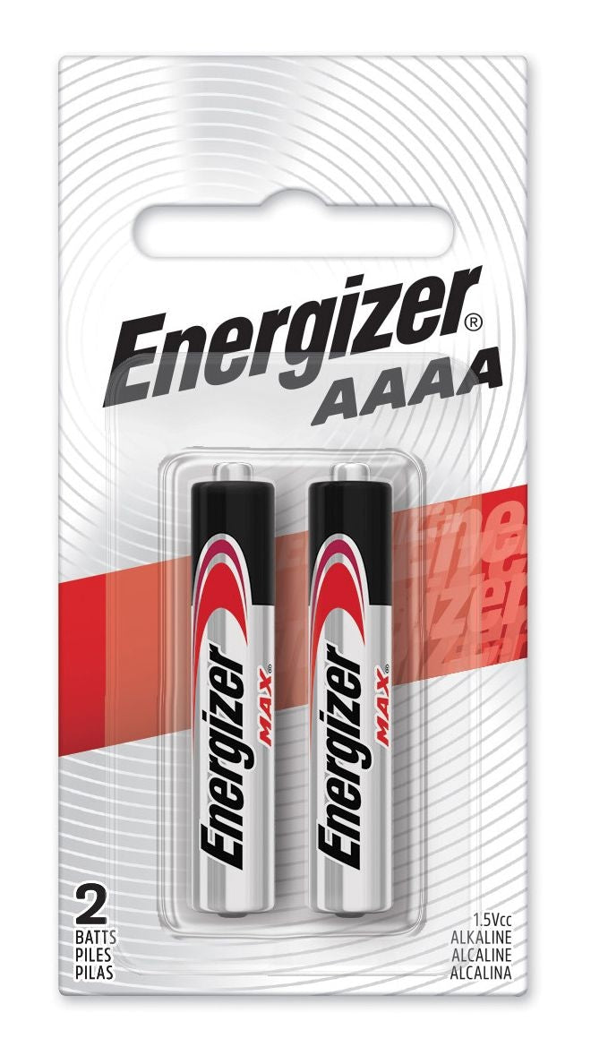 Energizer Max 2-pk AAAA Alkaline Batteries, For Small devices K6