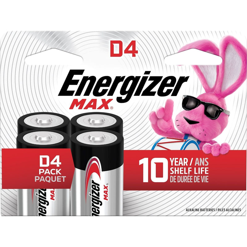 Energizer Max 4-pk D Alkaline Batteries, Long Lasting, All Purpose Z1