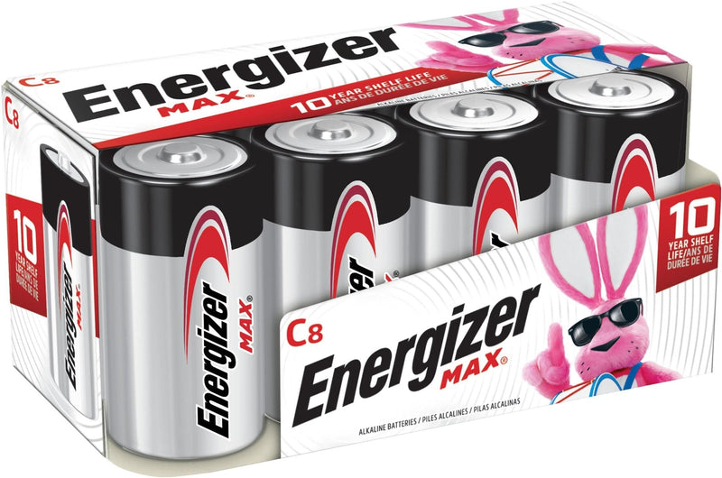 Energizer Max C Batteries, Long Lasting, All Purpose, Alkaline, 8-pk H3