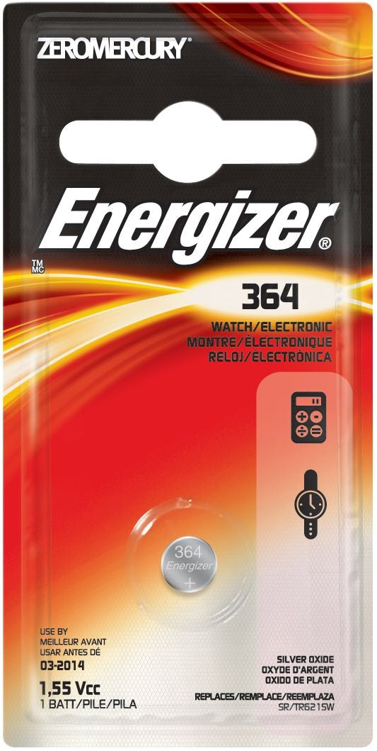 Energizer Silver Oxide 1-pk 365/363 SR621SW 1.5V / 1.5 Volt Button Cell Watch Battery A7