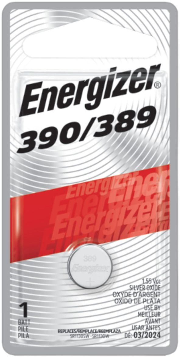 Energizer Silver Oxide 1-pk 390/389 LR1130 AG10 1.5V / 1.5 Volt Button Cell Battery Q0