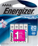 Energizer Ultimate Lithium AAA Batteries, 8-pk