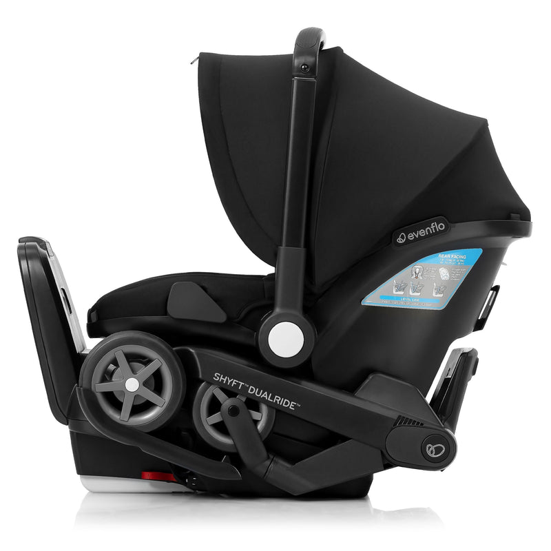 Evenflo Shyft DualRide Infant Car Seat and Stroller, Black M3