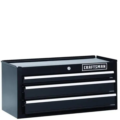 Craftsman 26 Inch 3-drawer Heavy-duty Ball Bearing Middle Chest Black M5