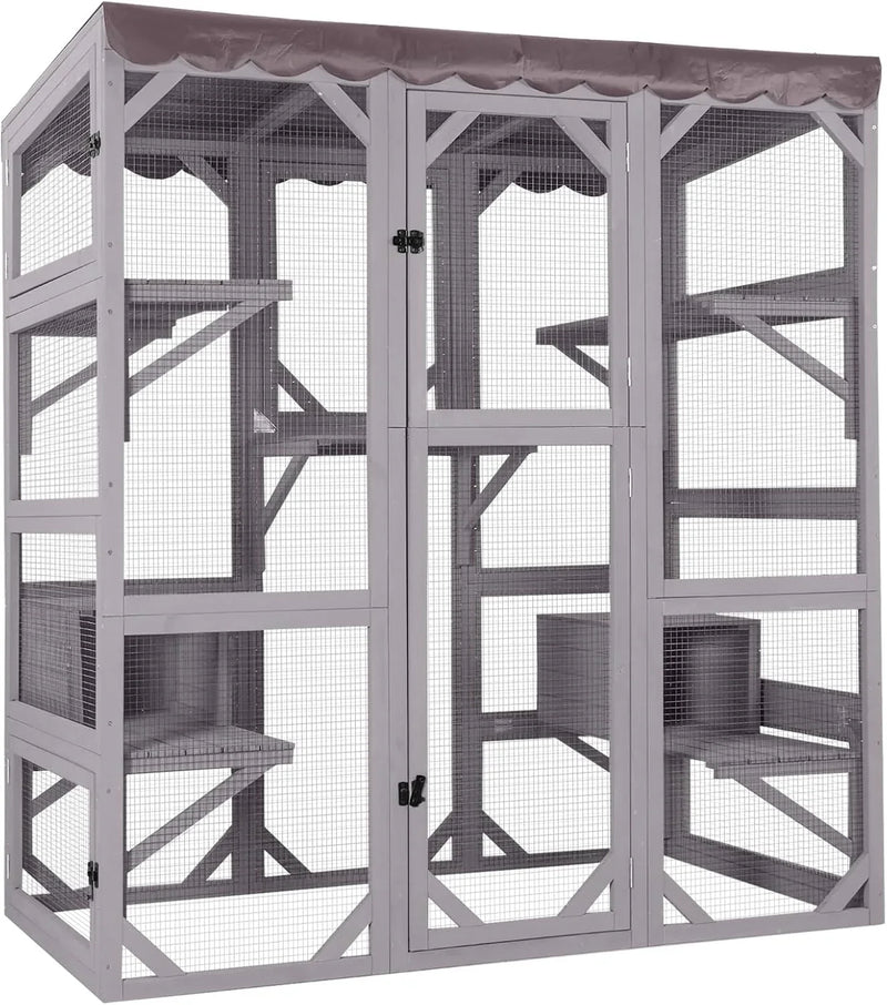 Catio Outdoor Cat Enclosure - Large Walk-In Kitty Cage L7