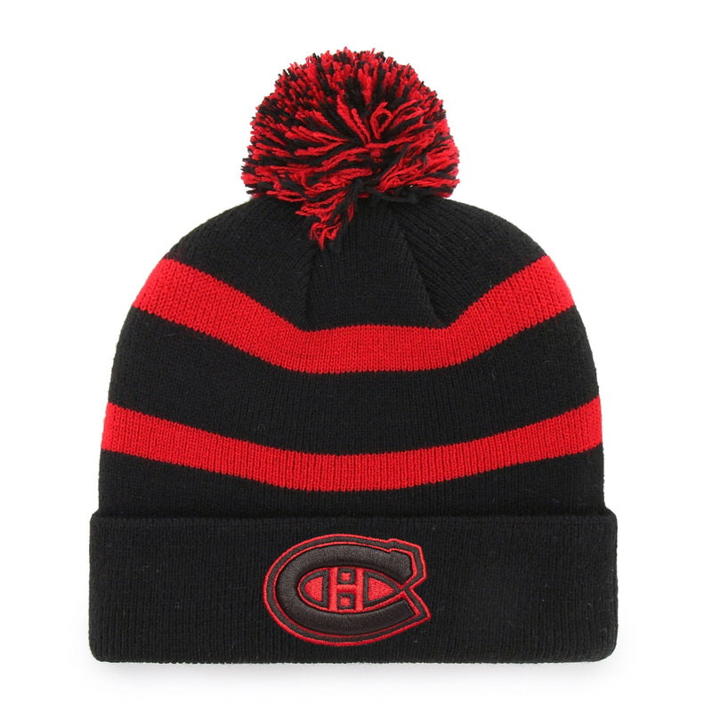 Fan Favorite NHL Montreal Canadiens Mass Breakaway Cuff Knit Pom Toque, Black, Adult C0