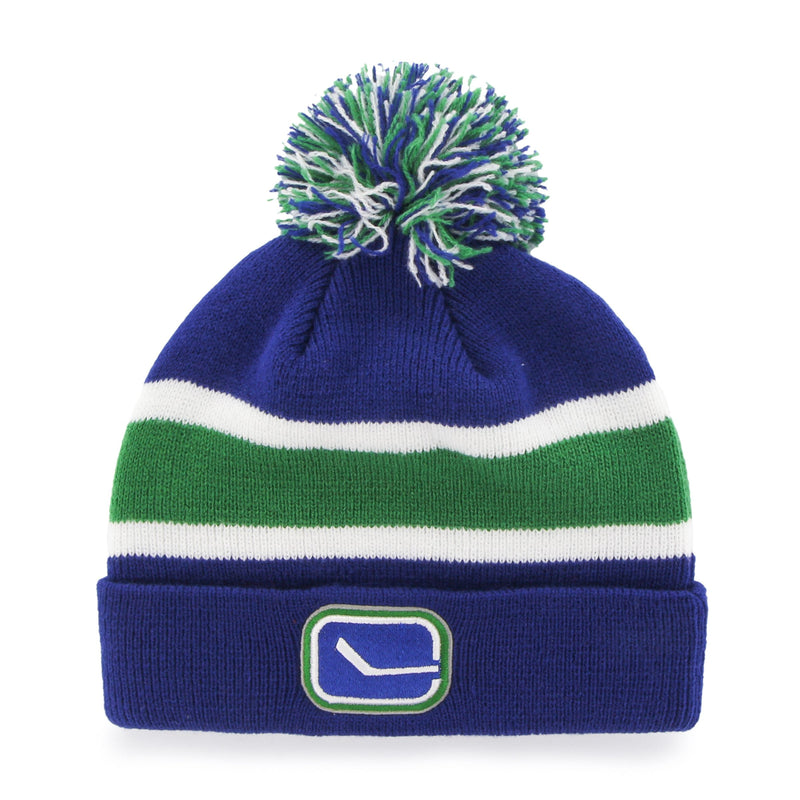 Fan Favorite NHL Vancouver Canucks Mass Breakaway Cuff Knit Pom Toque, Adult D0