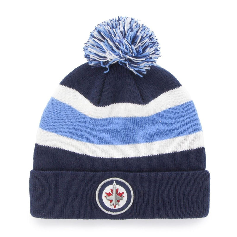 Fan Favorite NHL Winnipeg Jets Mass Breakaway Cuff Knit Pom Toque, Adult S8
