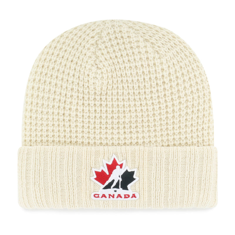 Fan Favourite Team Canada Mass Clara Cuff Knit Toque, Cream, Women Z3