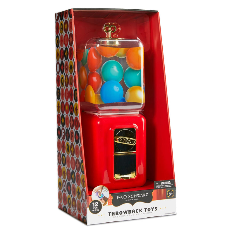FAO Schwartz Throwback Toys Vending Machine, Red D6