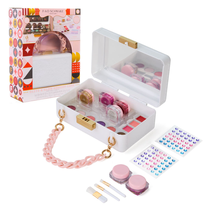 FAO Schwarz Girls Purse Makeup Case, Pink W6