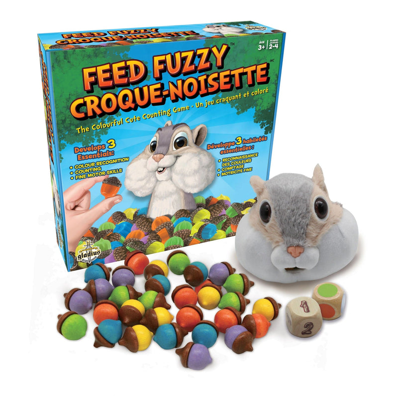 Feed Fuzzy Colourful Counting Game, Bilingual, Ages 3+ M3
