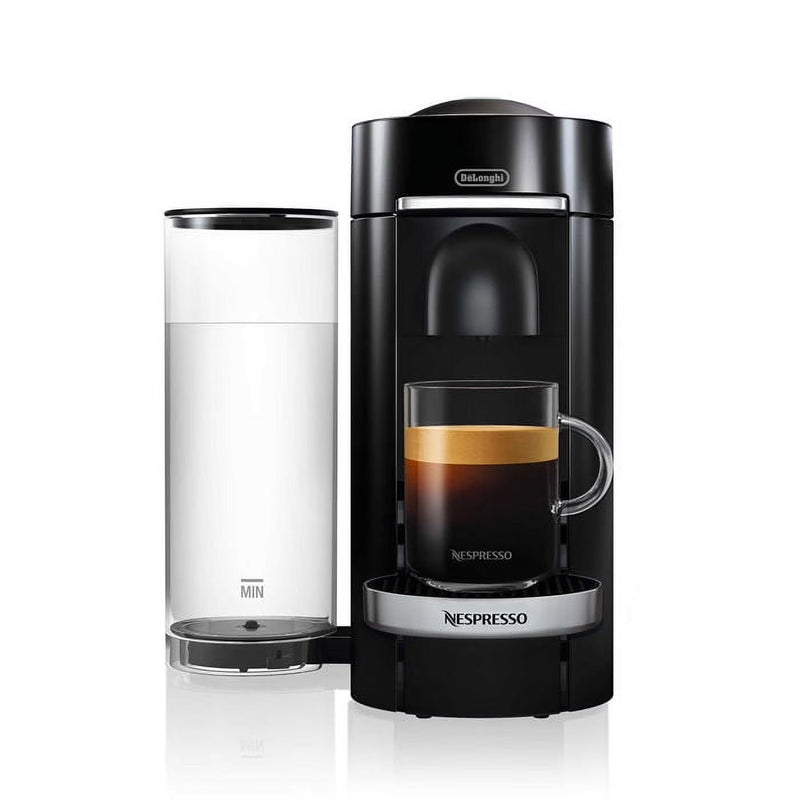Nespresso New Vertuo Plus Deluxe Coffee and Espresso Machine by De'Longhi, Black, Single-Serve Brewers W1
