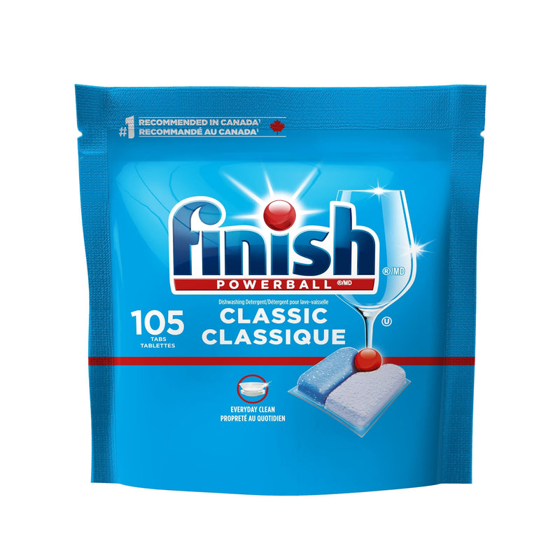 Finish Powerball Classic Dishwasher Detergent Tabs, Fresh Scent, 105-pk K8