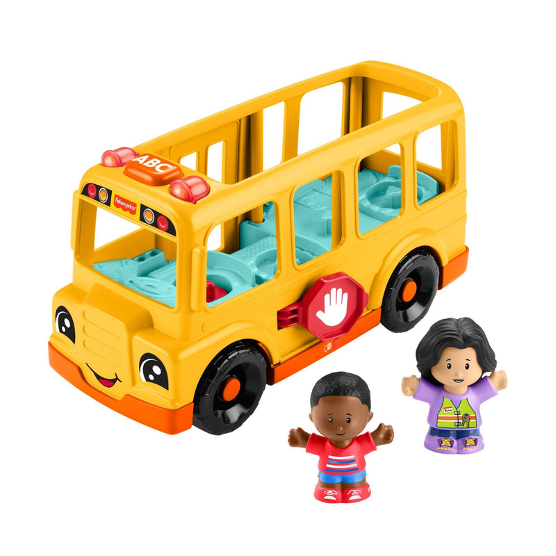 Fisher-Price Little People School Bus Musical Toddler Toy with Lights, Sounds & 2 Figures A0