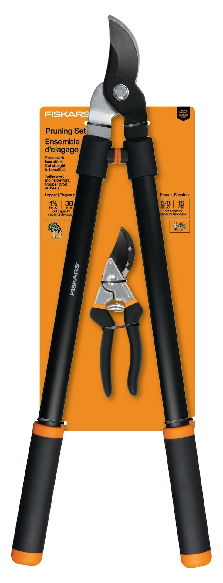 Fiskars Bypass Lopper/Pruner Set S6