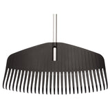 Fiskars Heavy-Duty Resin Tines Aluminum Leaf Rake, 24-in