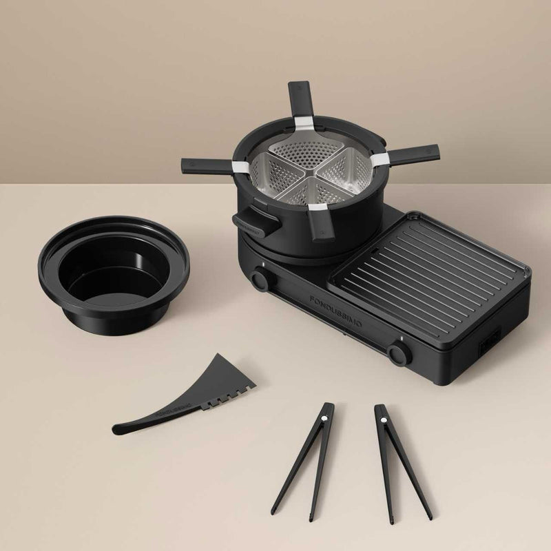 Fondussimo Fondue & Grill Set, Black D2