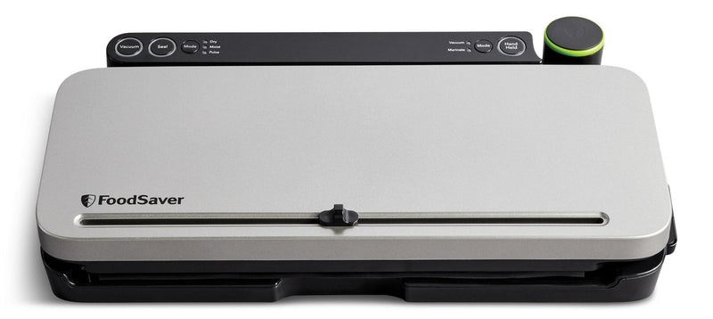 FoodSaver Vacuum Sealer & Food Preservation System, with Zipper Bags & Seal Rolls, Satin B7