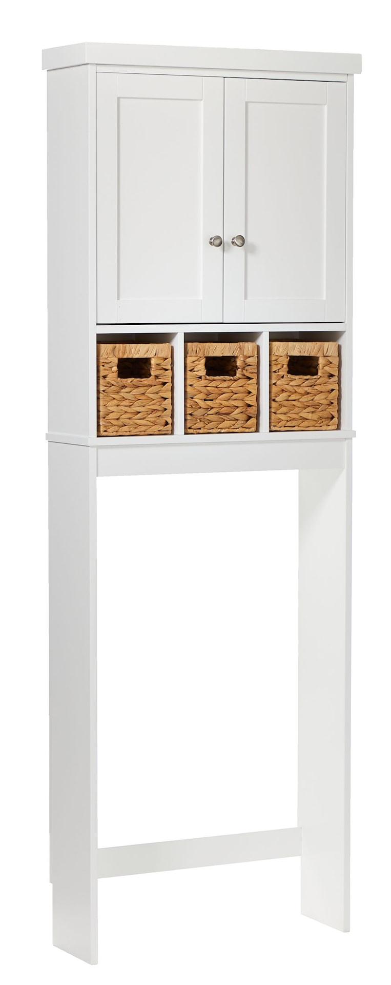 For Living Basket Bathroom Space Saver, White N0