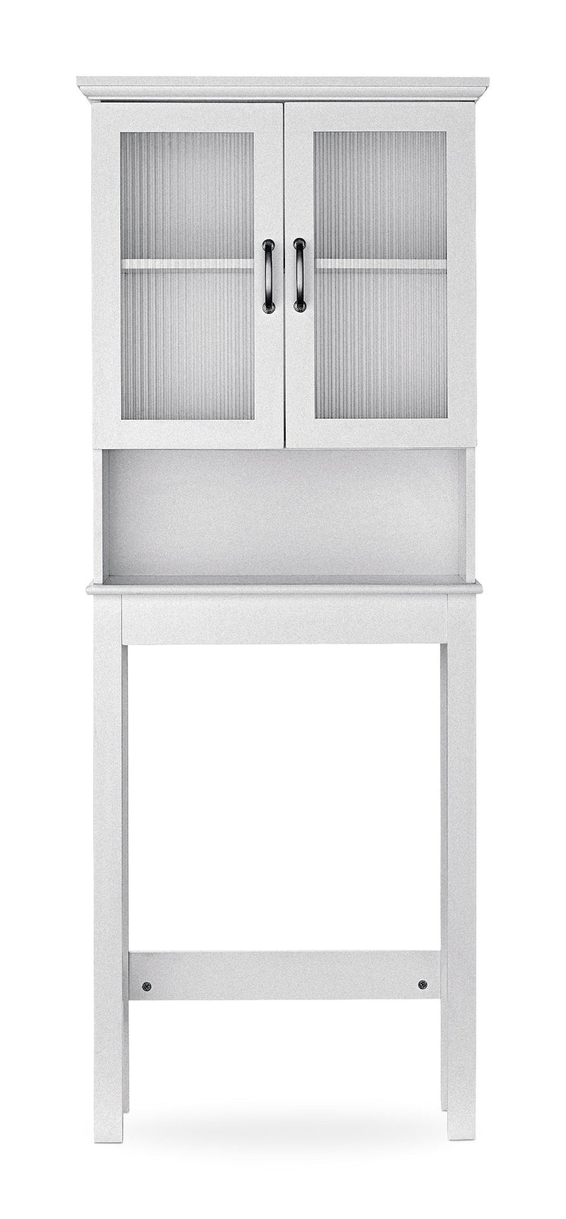 For Living Beacon Hill 2-Door Over-The-Toilet Spacesaver Bathroom Storage Cabinet, White S9