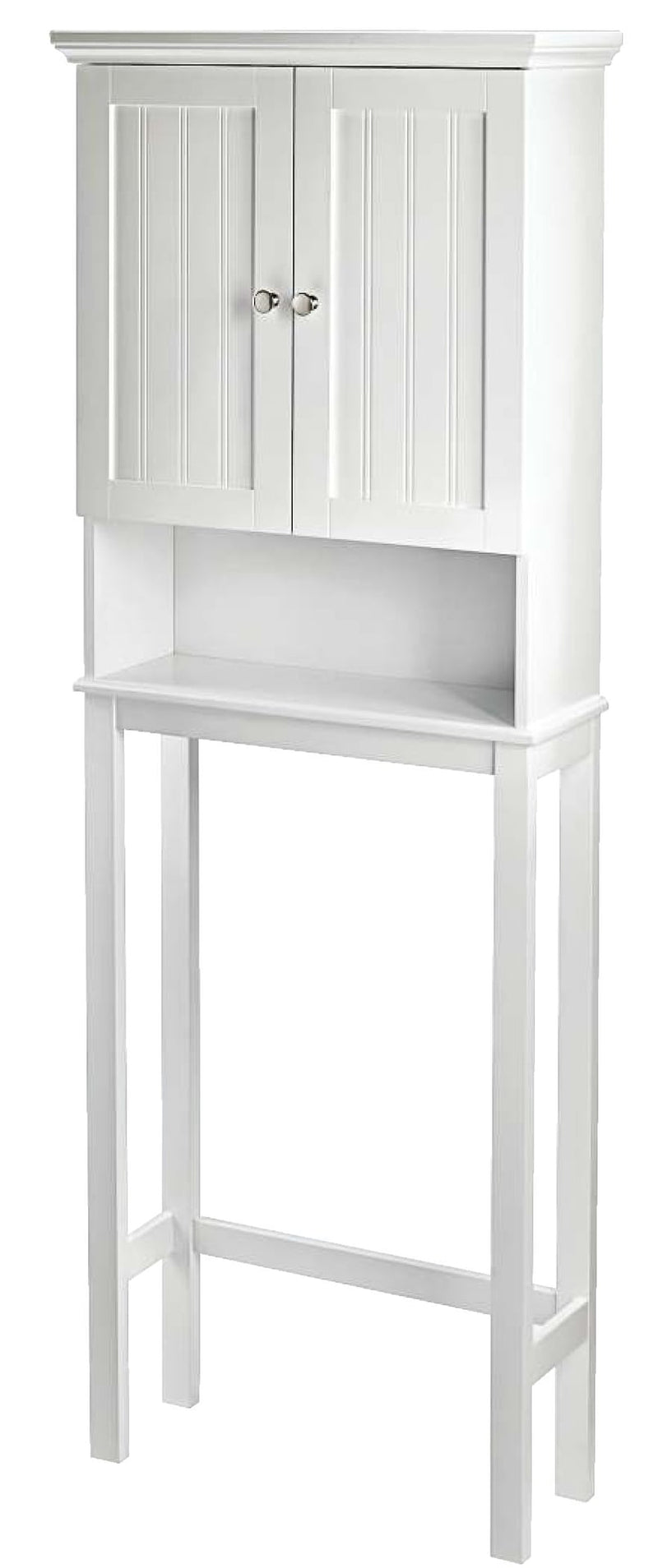 For Living Brookfield 2-Door Over-The-Toilet Spacesaver Bathroom Storage Cabinet, White H8