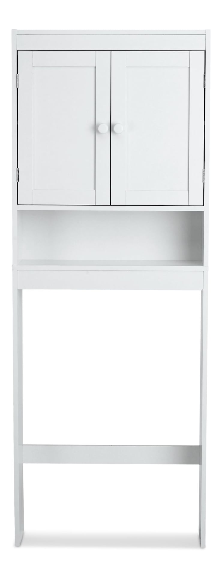 For Living Orleans 2-Door Over-The-Toilet Spacesaver Bathroom Storage Cabinet, White G1